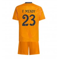 Dres Real Madrid Ferland Mendy #23 Preč pre deti 2024-25 Krátky Rukáv (+ trenírky)